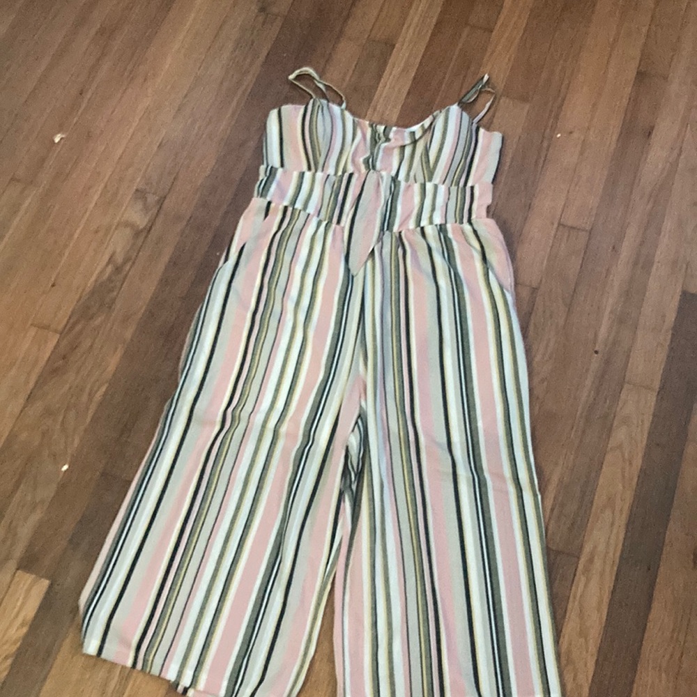 stripped jumpsuit